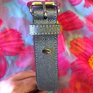 Vintage Y2K Riders by Lee silver glitter belt